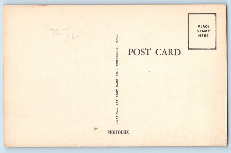 Johnsbury Vermont VT Postcard Masonic Temple Street Building Exterior c1910's