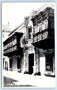 RPPC Torre Tagle LIMA Peru 1948 Postcard