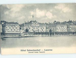 Pre-Chrome HOTEL SCENE Luzern - Lucerne Switzerland F6607