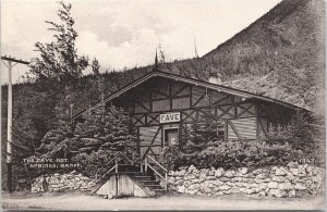 The Cave Hot Springs Banff Alberta AB Unused Chapman Postcard F64