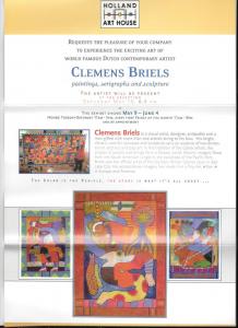 West Chester PA Clemens Briels Art Exhibit Invitation 2003