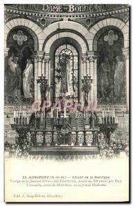 Old Postcard Longpont Basilica Choir