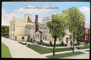 Vintage Postcard 1930-1945 St. Francis Hospital, Cambridge, Ohio (OH)