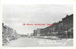 IA, Storm Lake, Iowa, RPPC, Lake Avenue, Rexall Drug Store, Photo No 282-129