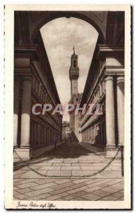 Old Postcard Firenze Portico degli Uffini