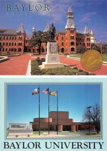 2~4X6 Postcards Waco, TX Texas  BAYLOR UNIVERSITY Burleson Hall~Fine Arts Center