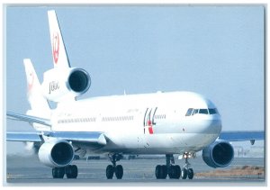 Tokyo Japan Postcard Japan Air Lines MD-11 J Bird Airplane c1950's Unposted