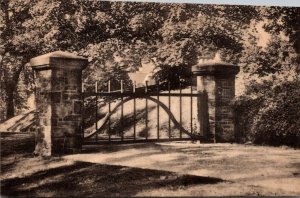 New York Sleepy Hollow Sunnyside Restoration Restored Gate Albertype