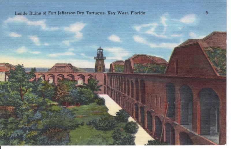 US    PC1313  RUINS OF FT JEFFERSON, DRY TORTUGAS, KEY WEST