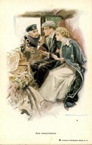 The Honeymoon... - Artist Signed: Harrison Fisher