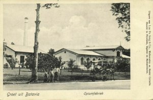 indonesia, JAVA BATAVIA, Opiumfabriek, Opium Factory (1900s) Postcard