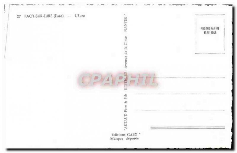Modern Postcard Pacy-sur-Eure L & # 39Eure