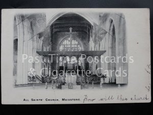 c1904 - Kent: Maidstone, All Saints' Church Interior