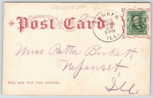 Comic~The School Teacher Discovered America~Pounds Education by Force~Globe~1906