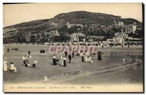 Old Postcard Houlgate The Beach and Villas