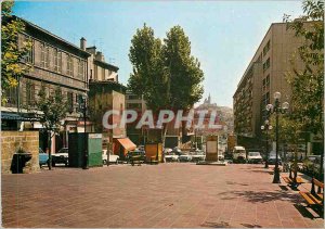 Modern Postcard Marseille Square Lenche Lion Our Lady of the Guard