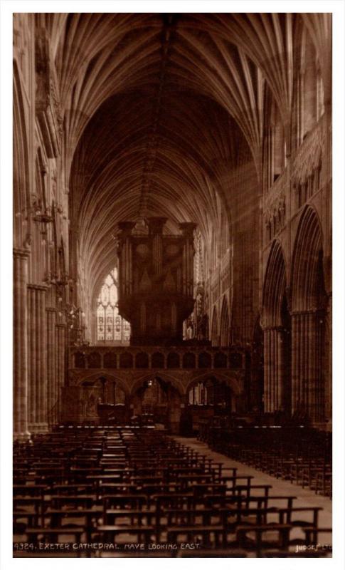 Exeter Cathedral Nave looking East  RPC  Judges LTD  no. 4324