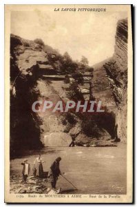 Old Postcard Savoy Pittorisque Moutiers Road in Aime jump of the Maid