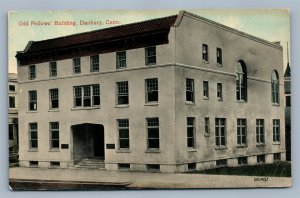 DANBURY CT ODD FELLOW'S BUILDING ANTIQUE POSTCARD