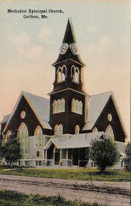 Postcard Methodist Episcopal Church Caribou ME