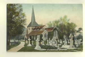 cu1533 - Banstead Church , Surrey - postcard