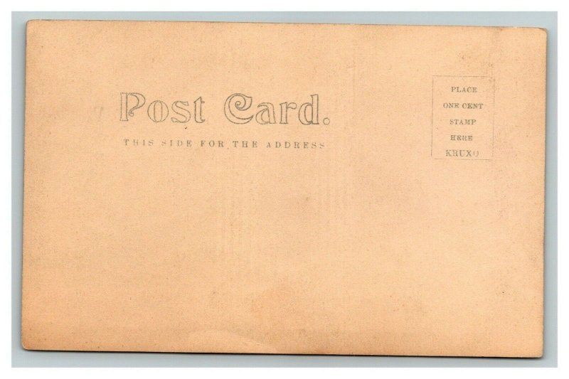 Vintage 1907 RPPC Postcard - Studio Portrait Man in Chair Joliet Illinois