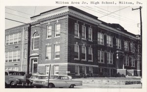 MILTON PA PENNSYLVANIA~MILTON AREA JUNIOR HIGH SCHOOL~1960s POSTCARD