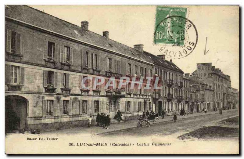 Old Postcard Lake Sur Mer Street Guynemer Hotel