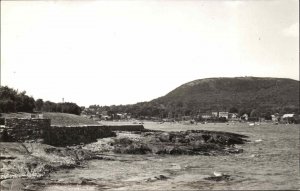 Maine Harbor View c1910 Real Photo 1950s Reissue RPPC PC