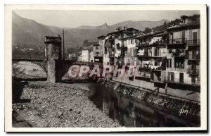 Postcard Old Sospel Alpes March The old bridge over the Bevera