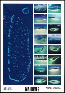 Maldivers Post card - View of sea (7), unused