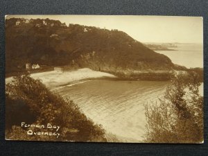 Channel Island GUERNSEY Fermain Bay - Old RP Postcard by Norman Grut