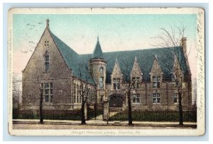 1907 Albright Memorial Library Scranton Pennsylvania PA Antique Postcard 