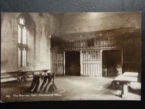 Vintage RPPC - The Barons' Hall - Penshurst Place 