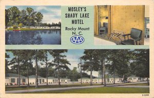 Mosley's Shady Lake Motel Rocky Mount, North Carolina NC