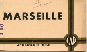 France - Marseille, Booklet of 10 Postcard Views- 1 Card Missing, 9 Remaining