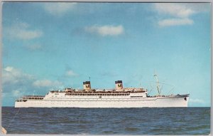 SS Lurline Matson Lines Luxury Ocean Liner Ship Postcard Vintage Cruise H82