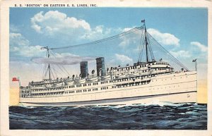 SS Boston Eastern Steamship Line Ship Unused 
