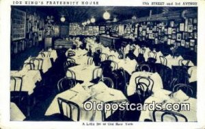 Joe King's Rathskeller Restaurant, New York City, NYC USA Unused some corner ...