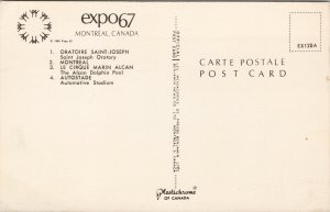 Expo 1967 Montreal QC Quebec Multiview Unused Vintage Postcard F65