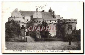 Old Postcard Nantes Castle of the Dukes of Brittany Exterior Facade