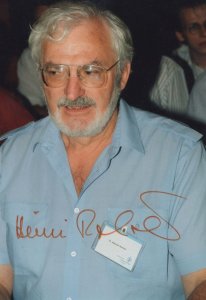 Heinrich Rohrer Swiss Physicist Nobel Prize Hand Signed Photo