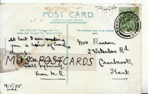 Genealogy Postcard - Ransom - 2 Waterloo Road - Cranbrook - Kent - Ref 7940A