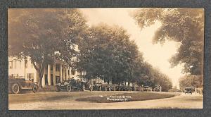 Manchester VT The Equinox House Old Cars 3.5 x 6.75 Real Photo Postcard