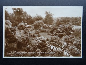 West Midlands Birmingham BOTANICAL GARDENS Rock Garden c1930 RP Postcard