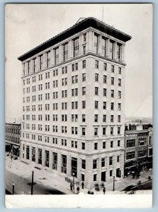 Flint Michigan MI Postcard RPPC Photo Gennesse County Bank Building c1910's