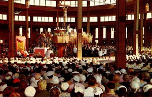 New York Auriesville Coliseum Interior National Shrine Of The North American ...