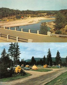 CAPE BRETON, NS Canada  CAMP GROUNDS~Tents & BEACH AREA~INGONISH  *2* Postcards