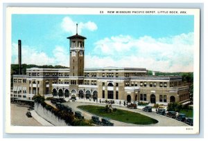 c1930's New Missouri Pacific Depot Station Little Rock Arkansas AR Postcard 