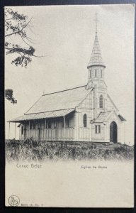 Mint Belgian Congo Real Picture Postcard Boma Church